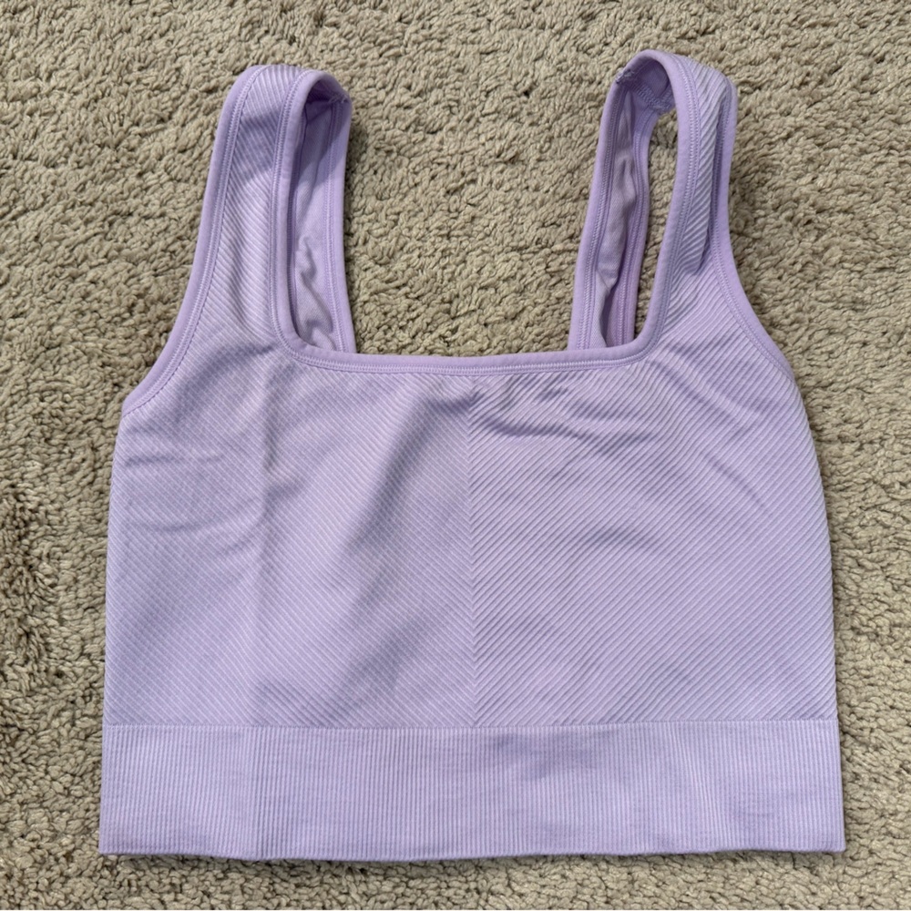 All in Motion Lilac Ribbed Sports Bra